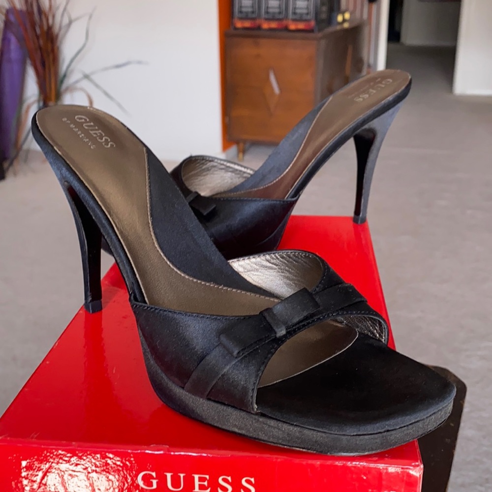 Guess, Size 8.5, Black, Heels